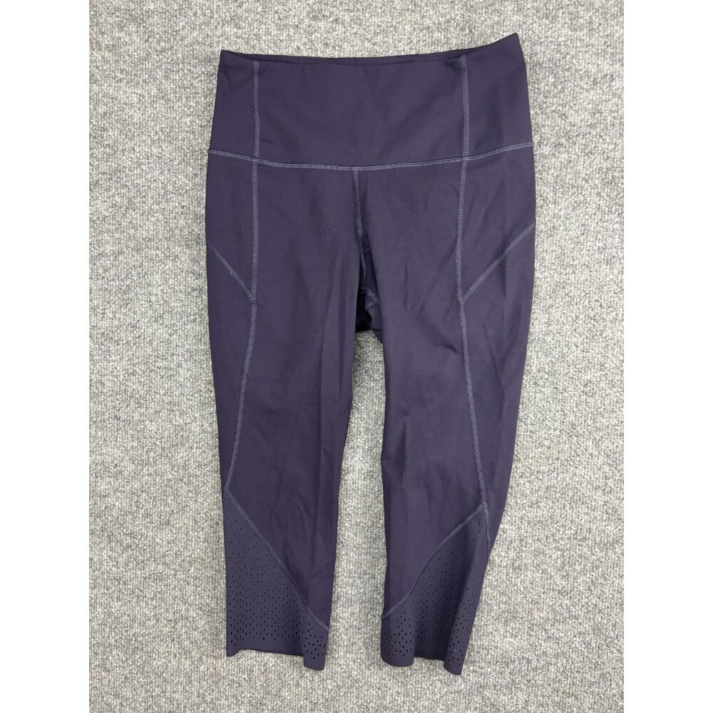 Lululemon Pants Womens 8 Purple Crop High Rise Laser Cut Capri Leggings
